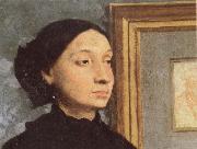 Edgar Degas Detail of The Bellini oil on canvas